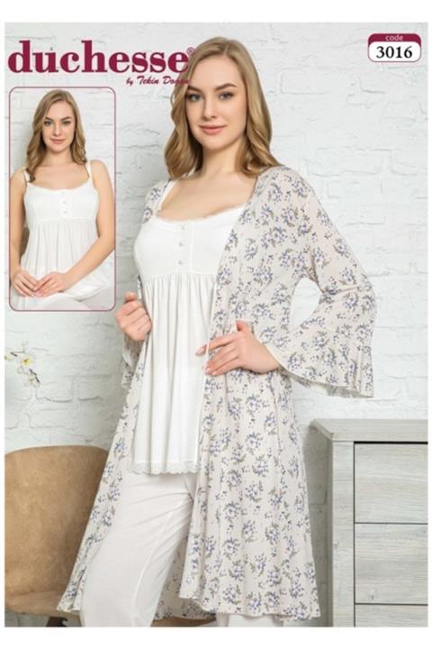 Duchesse Kadın Sabahlık Pijama Takım