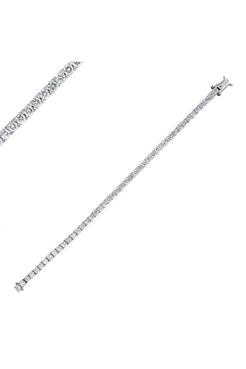 Barok Diamond Pırlanta Su Yolu Bileklik 8.20 Ct. E Vs 18k