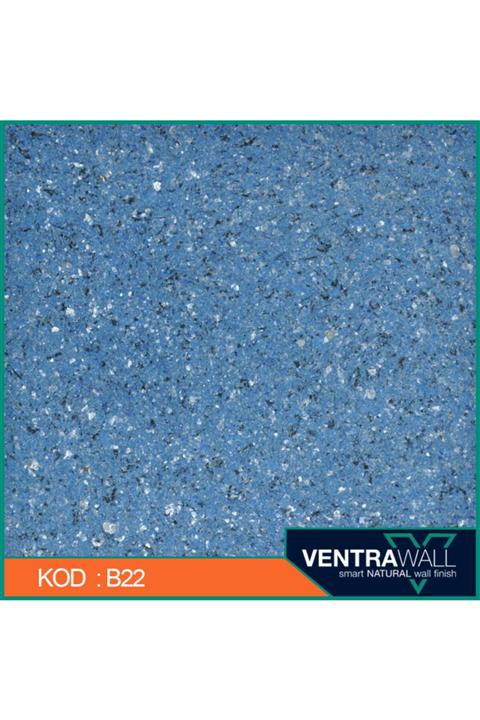 ventrawall Ipek Sıva Duvar Boyası Mavi B22