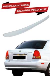 BTM OTOMOTİV Hyundai Accent Admire Bagaj Üstü Spoiler Beyaz