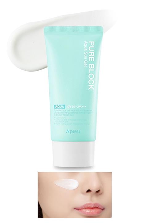 Missha Su Bazlı, Nemlendirici, Hafif Güneş Koruyucu SPF50+/PA+++ 50ml APIEU Pure Block Aqua Sun Gel