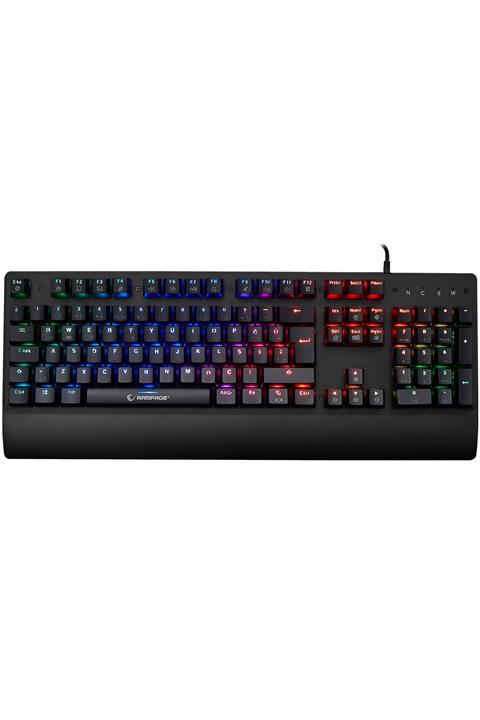 Rampage Rmk-gx9 Pulsar Siyah Usb Rgb Aydınlatmalı Q Red Switch Gaming Oyuncu Mekanik Klavye