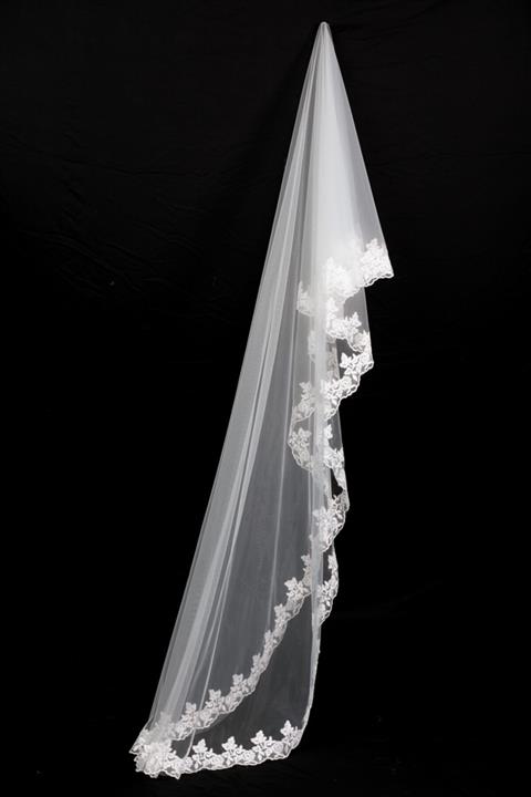 bride in love Dantelli, 3 Metre ,uzun Duvak