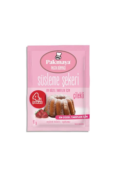 Pakmaya Çilekli Dekor Şekeri 40 G