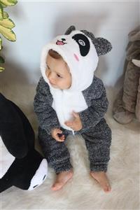 Bebesev Welsoft Peluş Unisex Fermuarlı Panda Bebek Uyku Tulumu