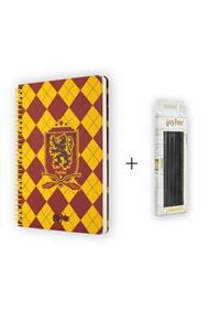 Mabbels Butik Back To School Harry Potter Gryfindor Defter Ve 5li Kurşun Kalem Seti