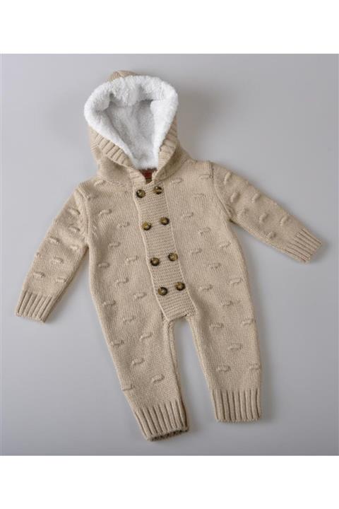 POKY BEBE Yeni Sezon Erkek Bebek Welsoft Triko 0-18 Ay Tulum Zn 2126