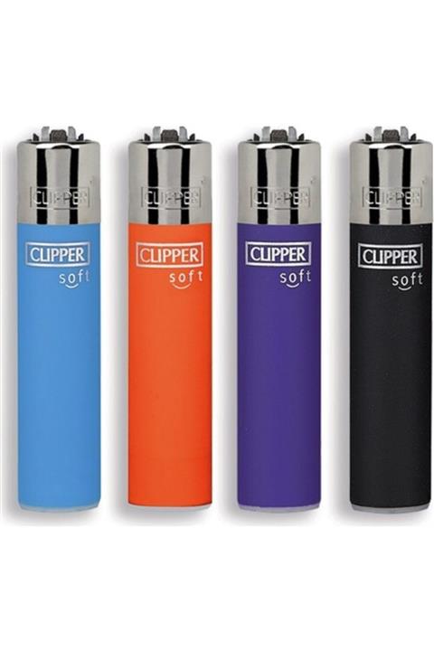 Clipper Micro Soft Taşlı Doldurulabilir Çakmak ( 4 Adet )