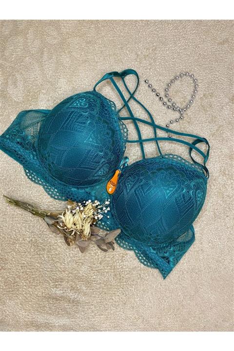 ESSA Dantelli Desteksiz Önü Çapraz Sütyen