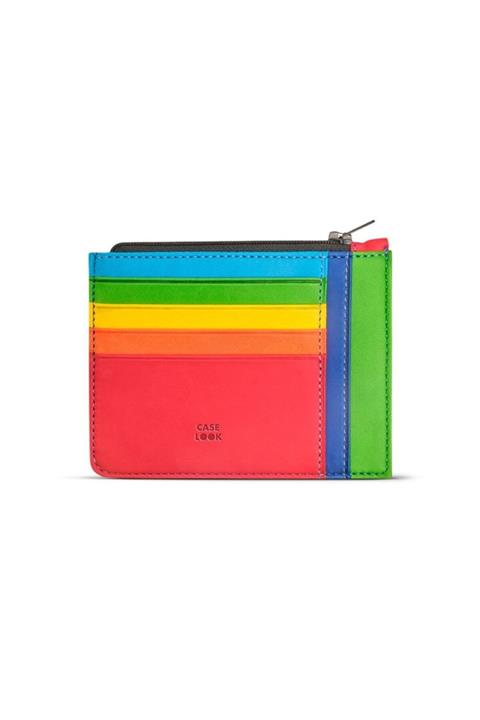 Case Look Kadın Deri Renkli Fermuarlı Kartlık Pia 03