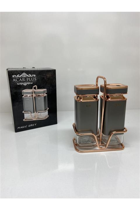 ACAR 3 Parça Tuzluk Ve Biberlik Set
