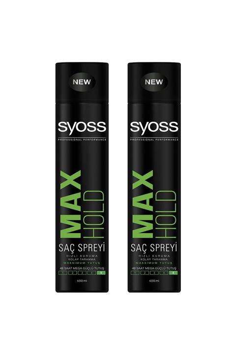 Syoss Maksimum Tutuş Sprey 400 ml X 2 Adet