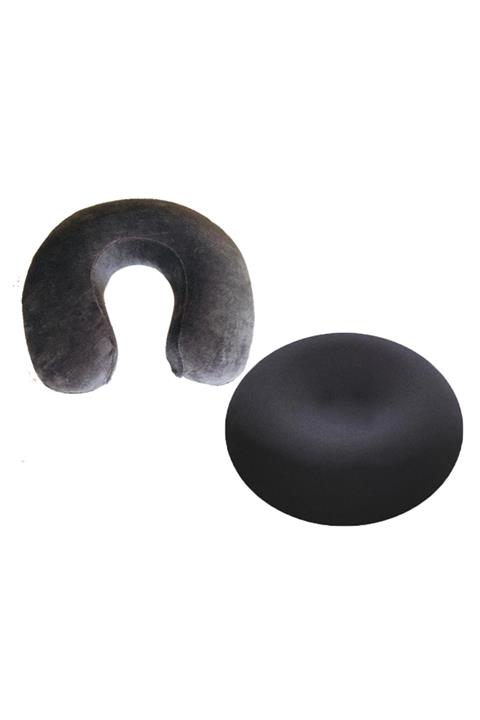 Visco Li Seyahat Boyun Yastık Oturma Simidi Minder Simit Yastık