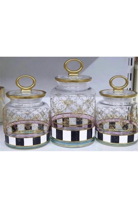 ROSA BIANCA CASA Dama Üçlü Kavanoz