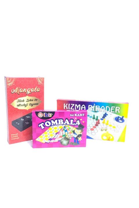 Özdemir Toys Çınar Hgme Avm 3'lü Kutu Oyun Seti (mangala-tombala-kızma Birader)