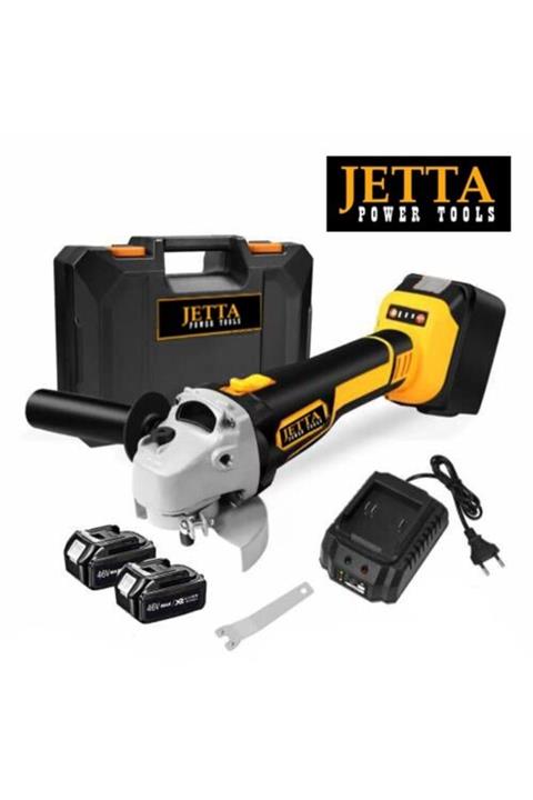 Jetta Power Tools Brusless Kömürsüz Motor Çift Aküllü Şarjlı Taşlama Makinası