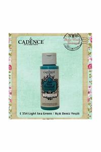 Cadence Style Matt Enamel Cam & Porselen Boyası 59 ml. E-354 Açık Deniz Yeşili