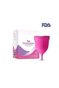 mothersmart Femometer® Adet Kabı - Medikal Sınıf Silikon Menstrual Cup / Regl Kabı (b Size)