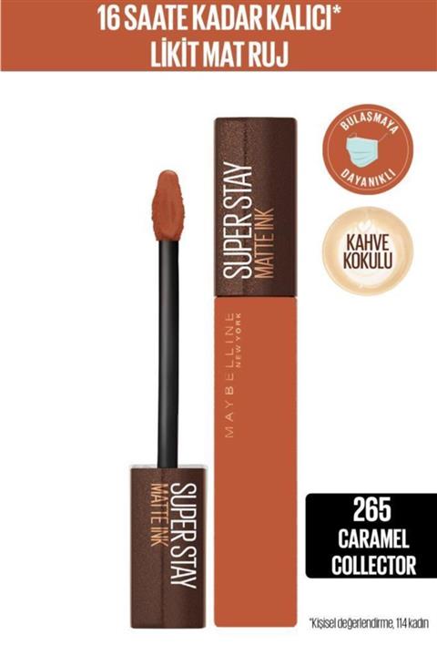 Maybelline New York Super Stay Matte Ink Likit Mat Ruj 265 Caramel Collectoroffee Nu 265 Caram