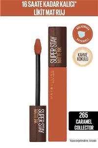 Maybelline New York Super Stay Matte Ink Likit Mat Ruj 265 Caramel Collectoroffee Nu 265 Caram