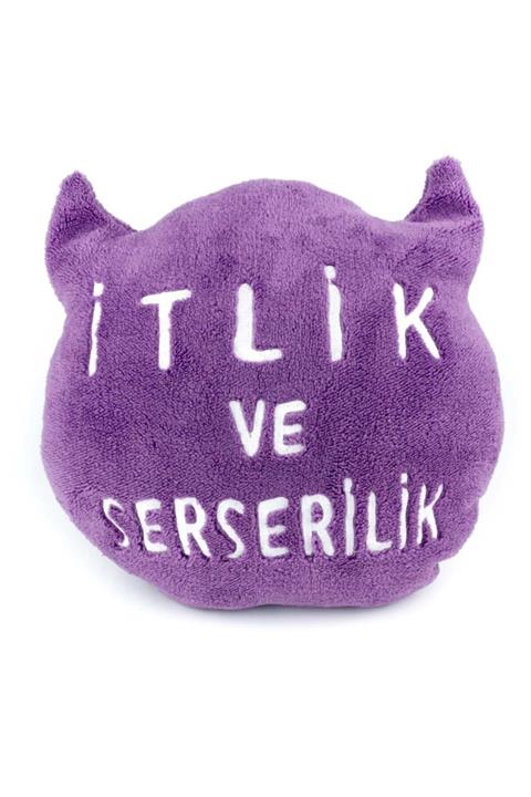 PALTO TASARIM Itlik Ve Serserilik Mor Dekoratif Yastık