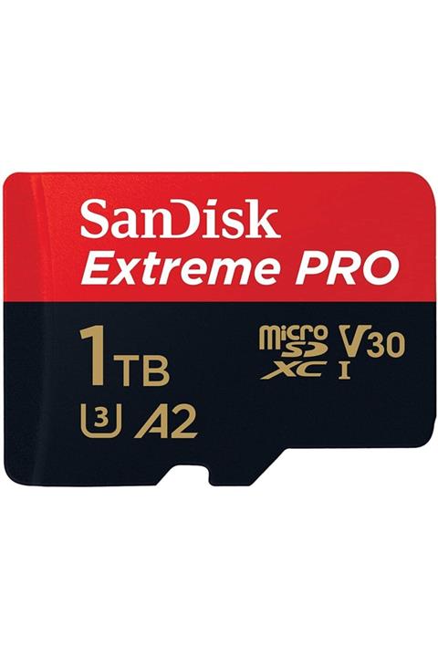 SanDisk Extreme Pro 1tb Micro Sdxc Uhs-1 A2 170mb/s Hafıza Kartı Sdsqxcz-1t00-gn6ma