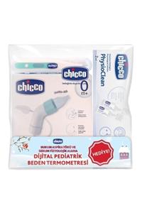 Chicco Kış Paketi Physio Clean Serum Fizyolojik + Burun Aspiratörü + Dijital Pediatrik Beden Term