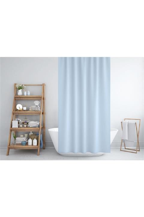 Evdy Zethome Jackline Banyo Duş Perdesi 0010 Mavi Tek Kanat 1x120x200