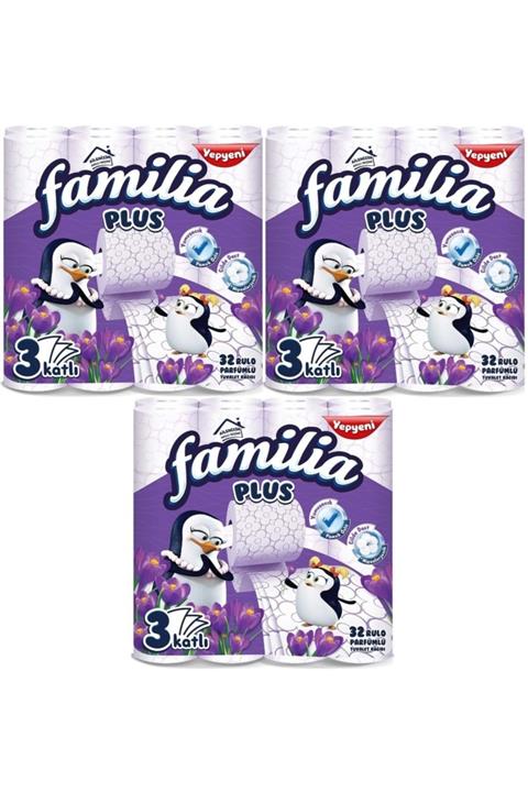 familia Plus Tuvalet Kağıdı 3 Katlı 96 Lı Paket Sihirli Çiçekler (3pk*32)