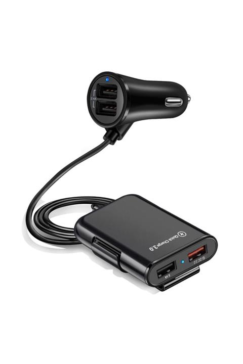 Qualcomm Araç Çakmaklık Şarjı 4 Usb 3.0 Hızlı Sarj 5v/3.1a
