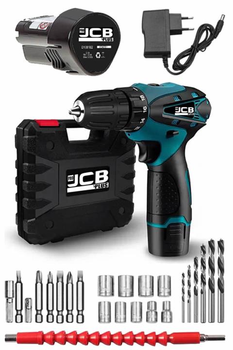 ProJCB Plus American Too Fast 24v 5 Ah Metal Şanzuman Samsung Battery Çift Akülü Şarjlı Matkap 27 Pcs Set Hediye