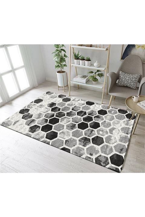 Sermod Petek Desenli Halı Örtüsü