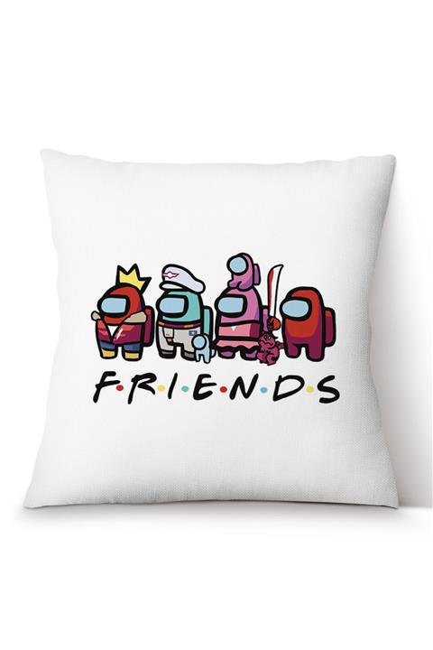 Horizon Baskı Among Us Friends 40x40 Yastık Model 001