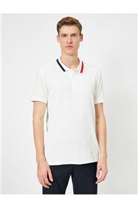 Koton Erkek Beyaz Polo Yaka T-Shirt