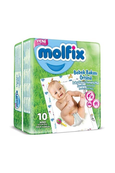 Molfix Bebek Bakım Örtüsü 10 Adet 60X60 cm