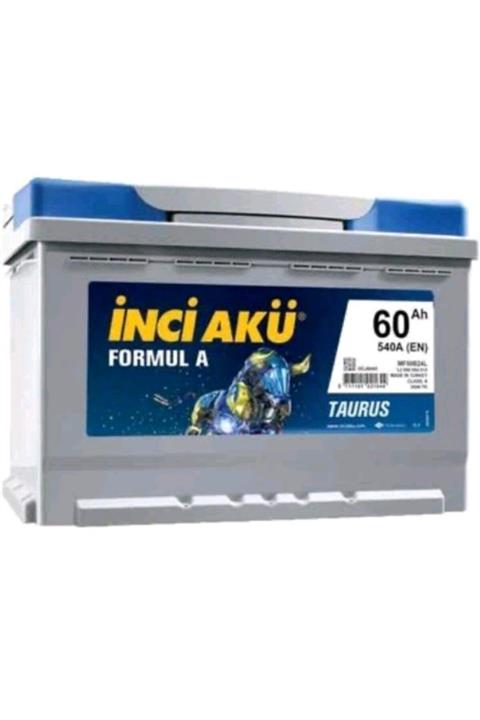 İNCİ AKÜ 60 Amper Formul A (2021- ÜRETİM) - - -