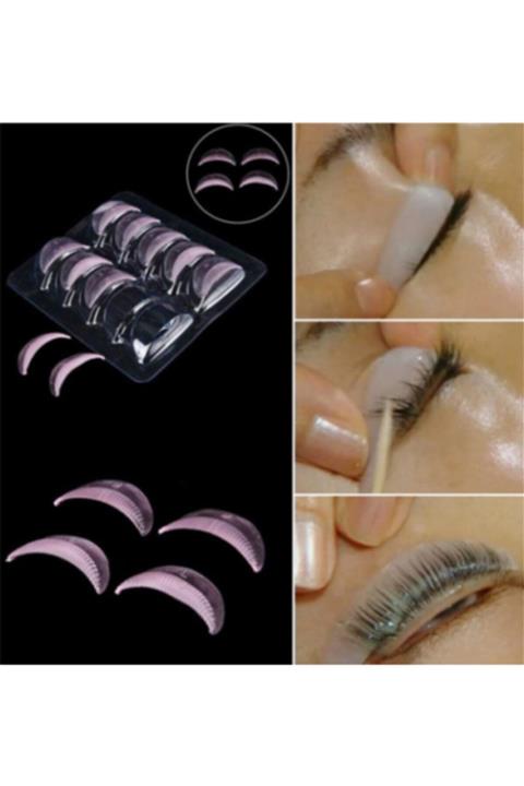 ARMONİKONYA Kirpik Lifting Ped Silikon Kirpik Şablonu Kirpik Perması Ped 5 Çift Pedler Silikon Panch