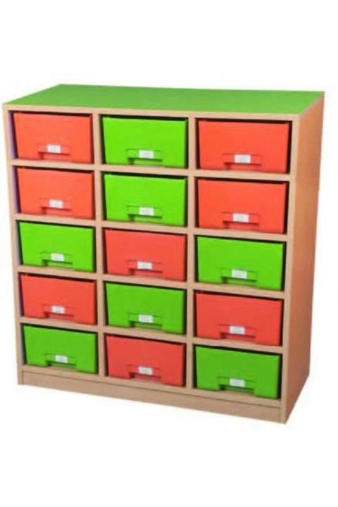Edutoys 15'li Plastik Çekmeceli Dolap