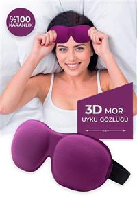 Viscofoam Uyku Gözlüğü Uyku Bandı 3d Uyku Gözlüğü Mor