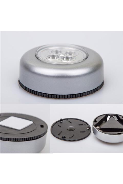 rennway Kablosuz Spot Pilli Dokunmatik Led Lamba 3 Ledli Dolap Lambası