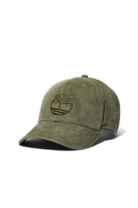 Timberland Cotton Corduroy Baseball Cap For Men In Green