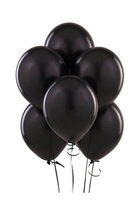 Kullan At Market Baskısız Siyah Balon 10lu