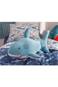 English Home Mini Shark Dekoratif Yastık 28x48 Cm Mavi