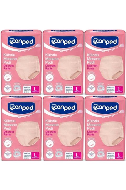 Canped Külotlu Mesane Pedi Büyük/large 54 Adet (6pk*9)