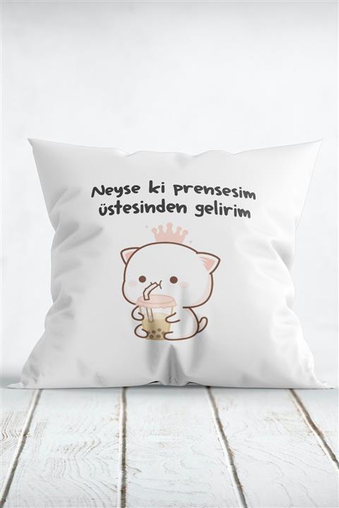 Mykupa Neyse Ki Prensesim Üstesinden Gelirim Baskılı Yastık