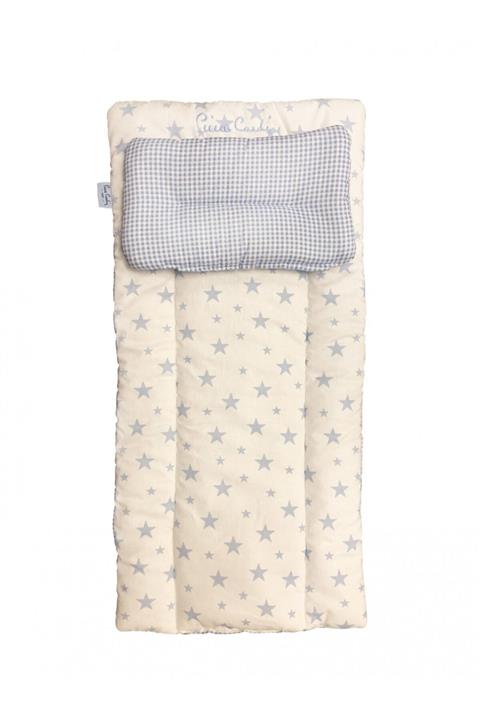 Pierre Cardin Lüks Nakışlı Alt Açma Minderi - Mavi