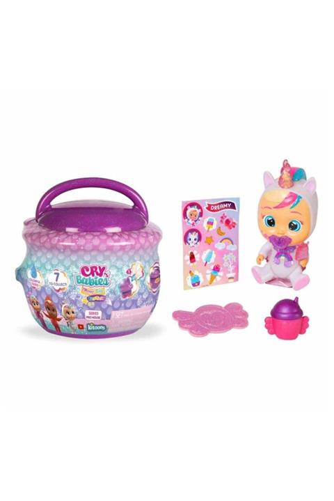 Cry Babies 2022 Yılbaşı Fırsatları - Magic Tears Fantasy Paci Evler Sürpriz Paket Cym02000 Mor - ™ Beyaz At®