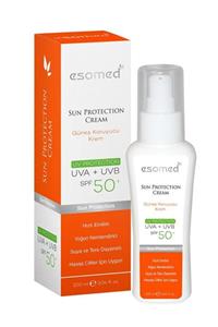 Esomed Sun Protection Cream Güneş Koruyucu Nemlendirici Spf50 Uva+uvb Krem 100 Ml