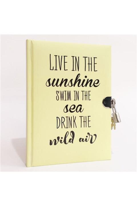 Mikro Renkli Kilitli Hatıra Defteri