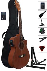 Midex Phx-188st Ekolayzerli Elektro Akustik Gitar 4/4 Masif Full Ağaç (STAND ÇANTA TUNER ASKI PENA)